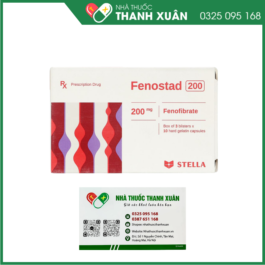 Fenostad 200 điều trị tăng triglycerid huyết nặng